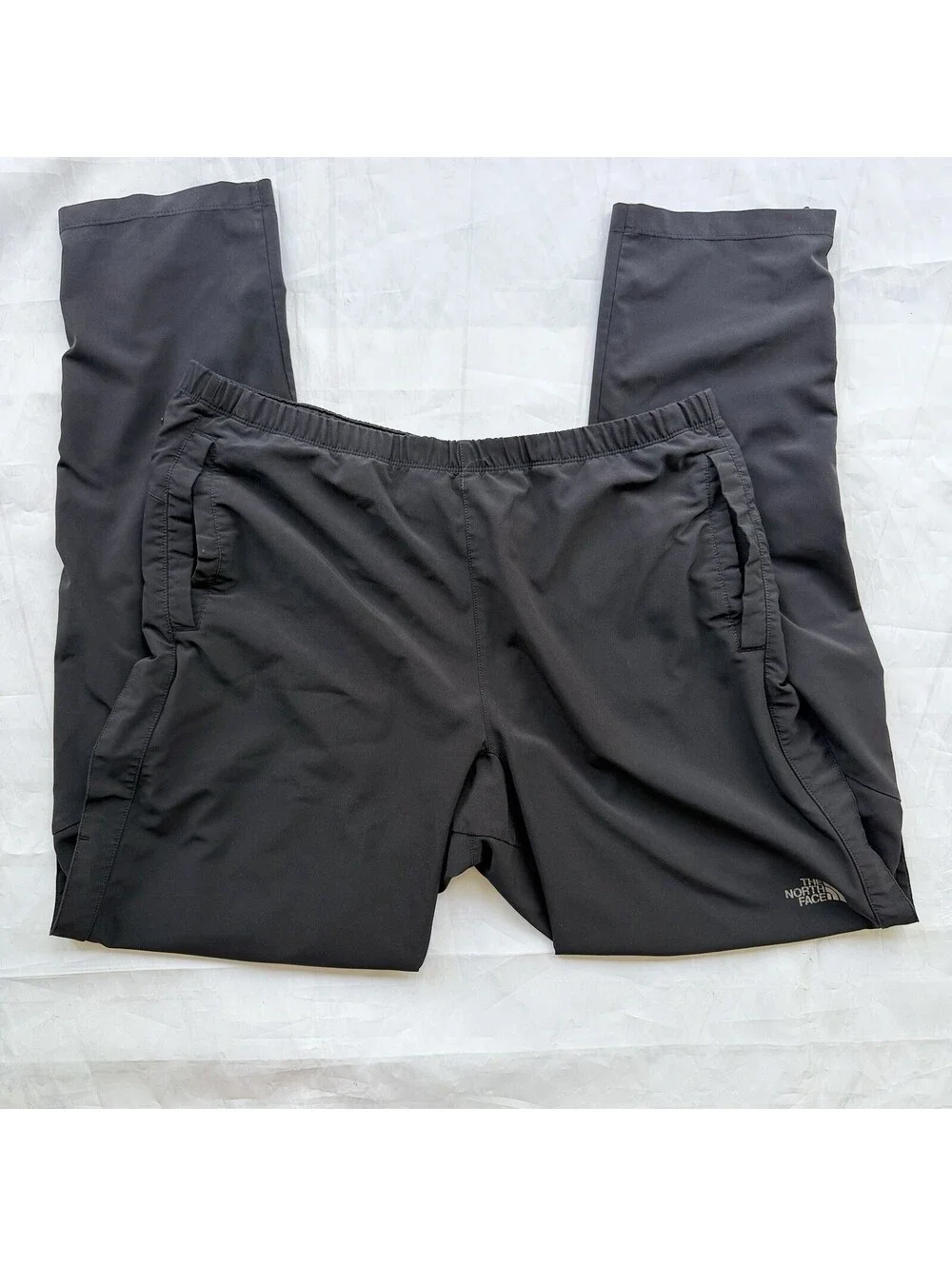 The North Face Windbreaker Pants Men’s Medium Black Ankle Zip Hiking Running